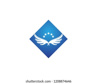 Vector - Vector sign abstract bird in flight