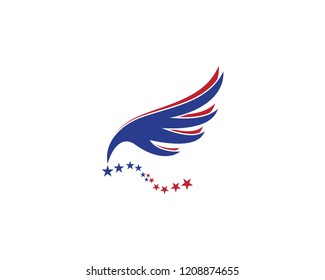Vector - Vector sign abstract bird in flight