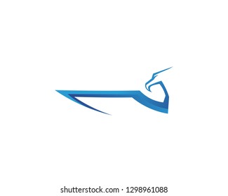 Vector - Vector sign abstract bird in flight Rooster and Chicken
