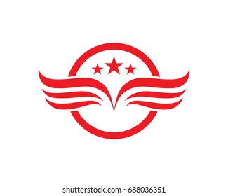 Vector - Vector sign abstract bird in flight
