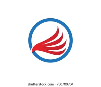 Vector - Vector sign abstract bird in flight
