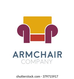 Vector sign abstract classic armchair
