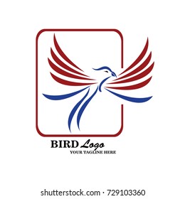 Vector sign abstract flying bird,delivery logo or concept design,logo design template