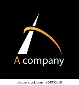 Vector sign abstract letter A
