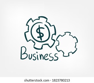 símbolo vectorial línea abstracta doodle carta aislada dibujado a mano