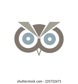 Vector sign abstract Owl