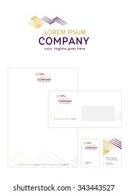 Vector sign abstract road company, delivery logo or concept design,logo design template.