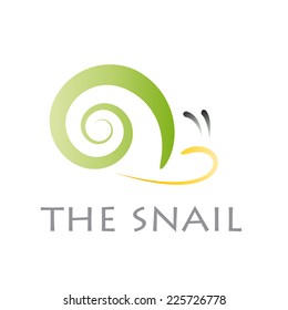 Vector sign abstract snail