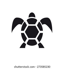 Vector sign abstract tortoise