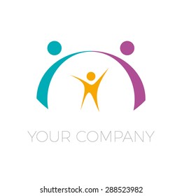 Vector sign abtract family