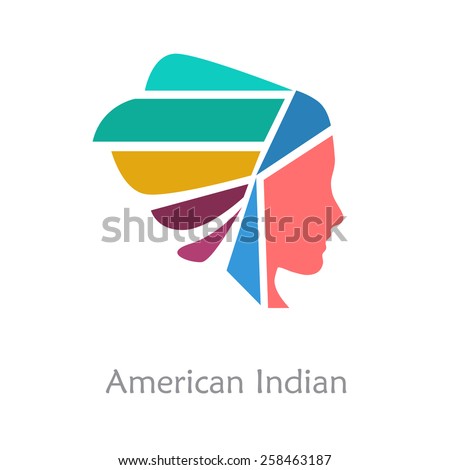 Vector sign American Indian 