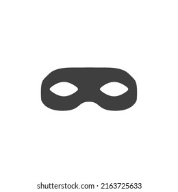 Vector sign of the anonymous mask symbol is isolated on a white background. anonymous mask icon color editable.