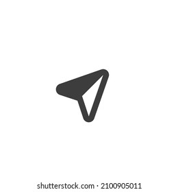 Vector sign of the Arrow Compass symbol is isolated on a white background. Arrow Compass icon color editable.