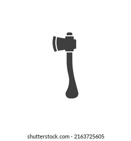 Vector sign of the Axe symbol is isolated on a white background. Axe icon color editable.