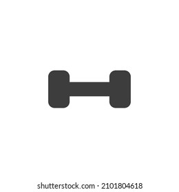 Vector sign of the Barbell  Dumbell Gym symbol is isolated on a white background. Barbell  Dumbell Gym icon color editable.