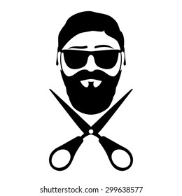 Vector sign. Barber.