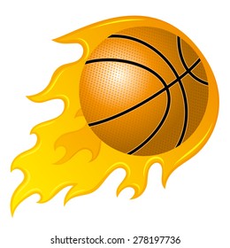 Vector sign. Basketball.