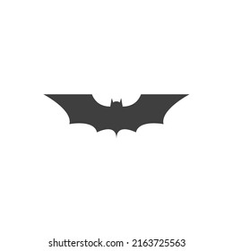Vector sign of the bat symbol is isolated on a white background. bat icon color editable.