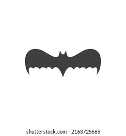 Vector sign of the bat symbol is isolated on a white background. bat icon color editable.