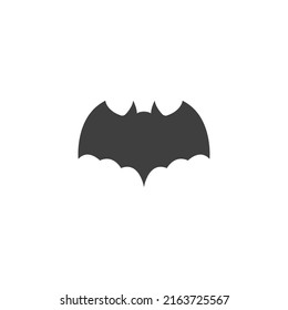 Vector sign of the bat symbol is isolated on a white background. bat icon color editable.