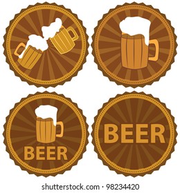vector sign of beer