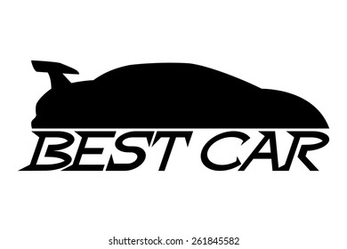 Vector sign. Best car.