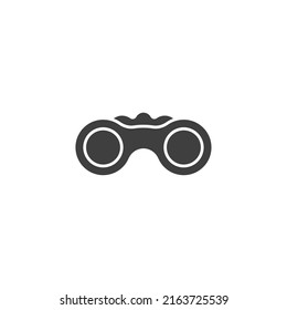 Vector sign of the Binoculars symbol is isolated on a white background. Binoculars icon color editable.
