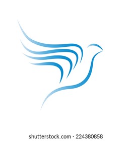 Vector sign birds in flight
