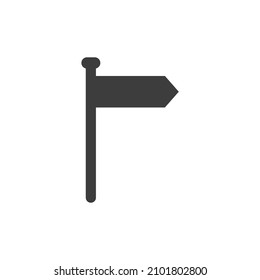 Vector sign of the blank signs pointing in opposite directions symbol is isolated on a white background. blank signs pointing in opposite directions icon color editable.