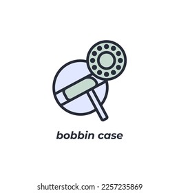 El símbolo del estuche del panel del signo del vector está aislado en un fondo blanco. color de icono modificable.
