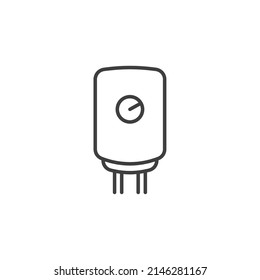 Vector sign of the boiler symbol is isolated on a white background. boiler icon color editable.