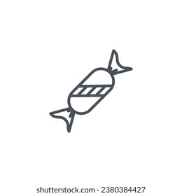 Vector sign of the bonbon symbol isolated on a white background. icon color editable.