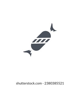 Vector sign of the bonbon symbol isolated on a white background. icon color editable.
