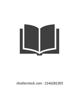 Vector sign of the book symbol is isolated on a white background. book icon color editable.