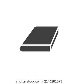 Das Vektorzeichen des Buchzeichens ist einzeln auf weißem Hintergrund. Buchsymbol-Farbe editierbar.