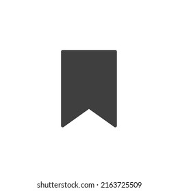 Vector sign of the bookmark symbol is isolated on a white background. bookmark icon color editable.