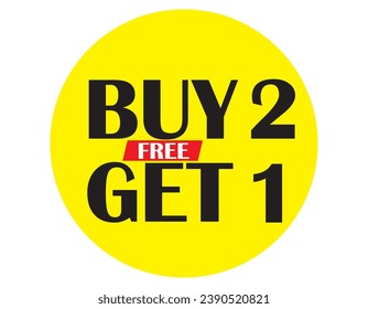 Vector Sign For A Buy One Get One 50% Off Clearance Circular Round
