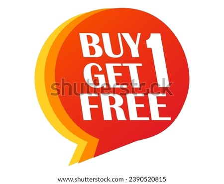 Vector Sign For A Buy One Get One 50% Off Clearance Circular Round