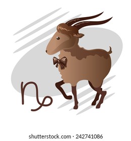 vector sign Capricorn