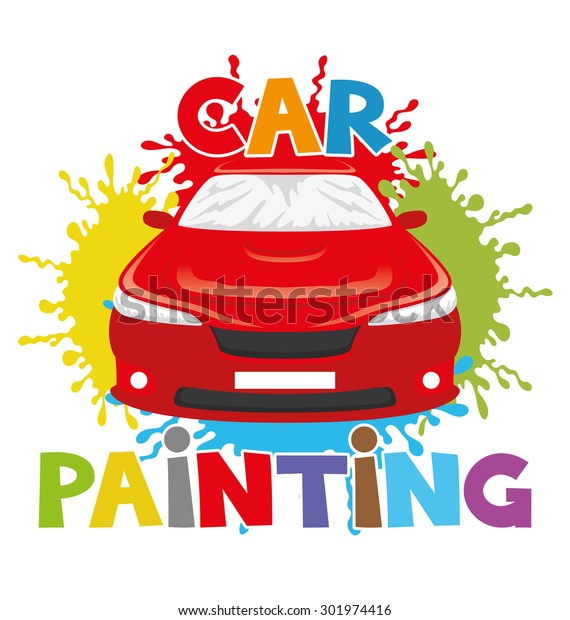 Vector sign. Car\
painting.