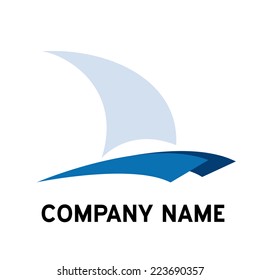 Vector Sign Catamaran, Yacht And Boat