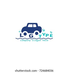 Vector sign center for cars. Logo for Auto-center / Car wash / Car services / technology. Business icon for the company. Illustration.