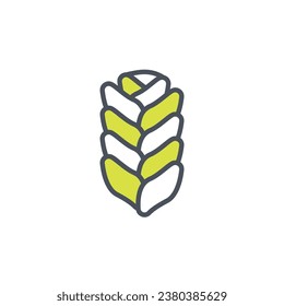 Vector sign of the challah symbol isolated on a white background. icon color editable.