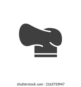 Vector sign of the Chef Hat symbol is isolated on a white background. Chef Hat icon color editable.