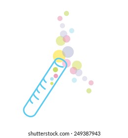 Vector sign chemical experiment 