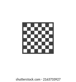 Vector sign of the Chess board symbol is isolated on a white background. Chess board icon color editable.