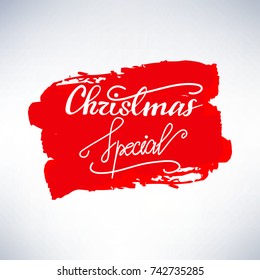 Vector sign "Christmas Special".
