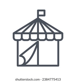 Vector sign of the circus symbol isolated on a white background. icon color editable.