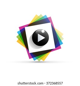 Vector sign cmyk playback