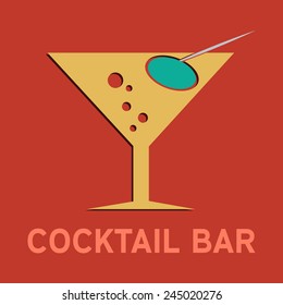 Vector sign Cocktail bar